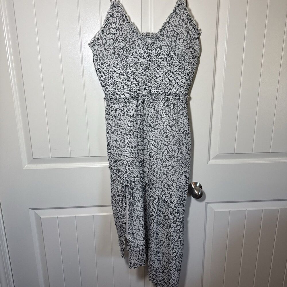 Leith Asymmetric Blk/White Sundress Size Large
